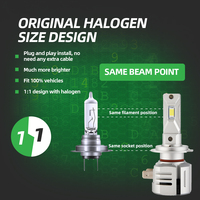 Ampoules de phare LED H7 personnalisées, réglables à 360 degrés, 9000Lm, 90 Watts, adaptées aux voitures, motos et camions