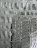 Fabricant direct, prix bas, livraison à temps, tissu 100% polyester 3DE gaufré à bulles, résistant aux plis, pour draps de lit