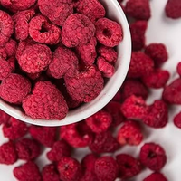 Groothandel Bulk Natuurlijke Zoete Vriesgedroogde Frambozen Fruit Vacuümverpakt Zonder Toegevoegde Suiker
