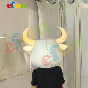 फुन मोक 1 पीसी पेशेवर कस्टम रेड बुल शुभंकर पोशाक वयस्क कार्टून पशु चरित्र बिक्री के लिए - Product Image 6