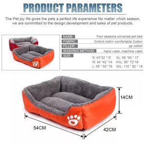 Tapis de couchage d'hiver chaud de luxe pour chiens de petite et moyenne taille, lit à carreaux amovible et lavable pour animaux de compagnie, vente en gros - Product Image 3