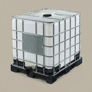 Réservoir d'eau carré en plastique PE de qualité alimentaire avec cage en acier, hermétique, antivol, capacité 5000-100000L, pour stockage de produits chimiques et pompe, NOUVEAU - Product Image 1