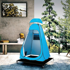 Tente de douche de camping portable et pliable pour salle de bain extérieure, vestiaire, pique-niques, plage et compagnon de randonnée et de pêche - Product Image 3