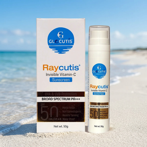 เรย์คูติส 50 กรัม SPF50 PA+++ ครีมกันแดดพร้อมวิตามินซีเพื่อผิวแมตต์ ทนน้ำ ปกป้องผิวจากรังสี UVA UVB สำหรับดูแลผิวหน้า - Product Image 4