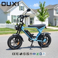 OUXI Kids Trail Rider Mini Fat Bike 250W Moteur 36V 15Ah Guidon Large Garde-boue Phare LED Junior Vélo Tout-Terrain Fatbike V8