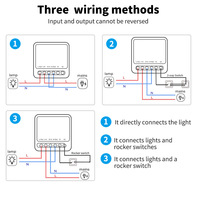 Module de relais intelligent sans fil X402-1 Tuya Wifi 16A Mini disjoncteur intelligent à commande bidirectionnelle pour Alexa Google Home