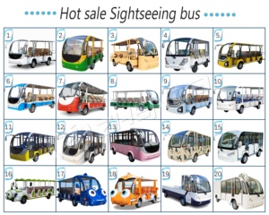 Autobús Turístico Eléctrico Blanco de 11 Asientos en Venta, Ideal para Parques y Atracciones Turísticas, Funciona con Batería - Product Image 5