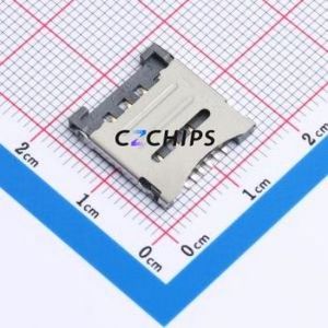 SIM20120-6P711-H18 SIM Card Connector SMD Connector Self-Return Type Micro SIM Card Card Holder 1.4mm - Product Image 1