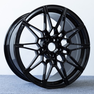 Nuevas Llantas de Aluminio Forjado Ligeras y Personalizadas de 25 mm ET 35/112 mm PCD para Automóviles de Pasajeros, Diseño de Panal Negro Brillante, 2 Años de Garantía - Product Image 2