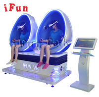 Usine IFUN 2 sièges VR chaise cinéma 3D Film 9d chaise d'oeufs 9D réalité virtuelle avec lunettes DP VR