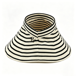 Custom Striped Empty Top Sun Visor <b>Hat</b> Unisex Casual Sports Outdoor UV Protection Wide Brim Beach Cap OEM ODM - Product Image 5