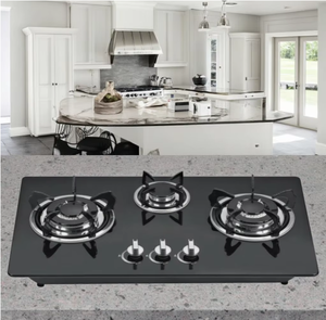 Cocina de Gas de Acero Inoxidable de 0.4mm para Interiores, Estufa de Gas de 3 Quemadores, Accesorios para Cocina de Gas - Product Image 1