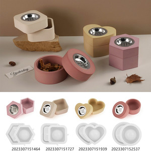 Moule en résine INTODIY pour brûleur d'encens, pot, cœur, hexagone, carré, boîte de rangement arabe, décoration intérieure, béton, plâtre, ciment, avec sac inclus - Product Image 5