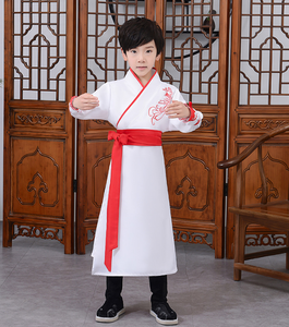 Ecowalson女孩男孩汉服服装舞台婴儿服装传统中国服装角色扮演儿童古装儿童前庭 - Product Image 5