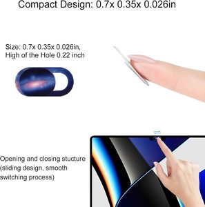 Cache-webcam coulissant pour la confidentialité des ordinateurs portables et smartphones - Product Image 5