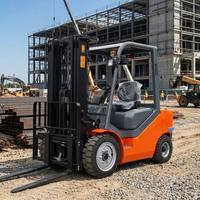 Montacargas Diésel de 2.5 Toneladas FD25 con Mástil Estándar de Dos Etapas de 3m, Motor Chino/Japonés, Certificado CE, Fabricante de Almacenes