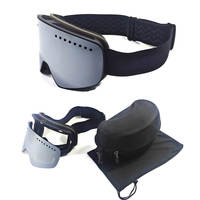 Masque de ski magnétique anti-buée UV400 personnalisé avec monture en plastique – Vente chaude
