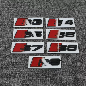 <span class=keywords><strong>Emblème</strong></span> de modification automobile S3 4 5 6 7 8 RS3 4 5 6 7 8 SQ3 4 5 6 7 8 Audi, autocollant <span class=keywords><strong>emblème</strong></span> de voiture couleur argent - Product Image 2
