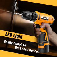 Vente chaude 16V perceuse sans fil Mini perceuse à batterie électrique avec lumière LED
