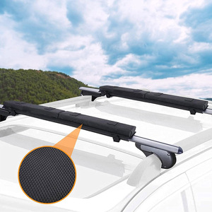 Almohadilla suave para techo de coche, 76x9x3cm, tela Oxford, color negro, para transporte de kayak, tabla de surf y esquí - Product Image 2
