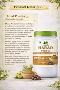 Extracto de Planta en Polvo Puro de Harad, Suplemento Herbal Natural para la Digestión, Refuerzo del Sistema Inmunitario, Desintoxicación y Bienestar General con Ayurveda - Product Image 4