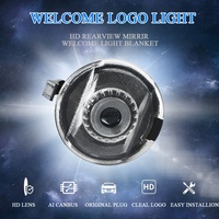 Luz LED Personalizada para Espejo Retrovisor Lateral de Coche, Diseño de Sombra Fantasma, 5W, Lente de Cristal, Conexión Directa, Nueva Condición
