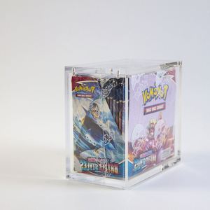 Estuche de exhibición de acrílico transparente para tarjetas Pokémon Sun & Moon, estante de almacenamiento de escritorio preensamblado, ligero y moderno. - Product Image 3
