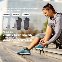 Chaussettes de sport unisexes personnalisées avec logo, en coton, rembourrées, antidérapantes, pour baskets