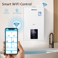 Pemanas Gas gantung dinding Boiler 2 penukar panas 20KW 24KW Combi Gas Mini Boiler