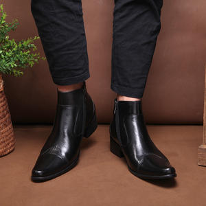 Bottes de travail vintage Amish de luxe haut de gamme pour hommes, imperméables, à lacets, avec semelle Goodyear et empeignes robustes en cuir véritable - Product Image 5