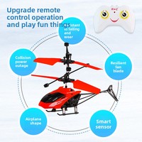 Avión de Control Remoto para Niños, Helicóptero de Plástico con Sensor Activado, Modo Dual, Aeronave Suspendida por Gestos, Juguete para Niños