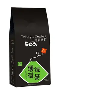 TZ Cina terkenal kesehatan organik teh alami hijau Set teh Mint kantong teh