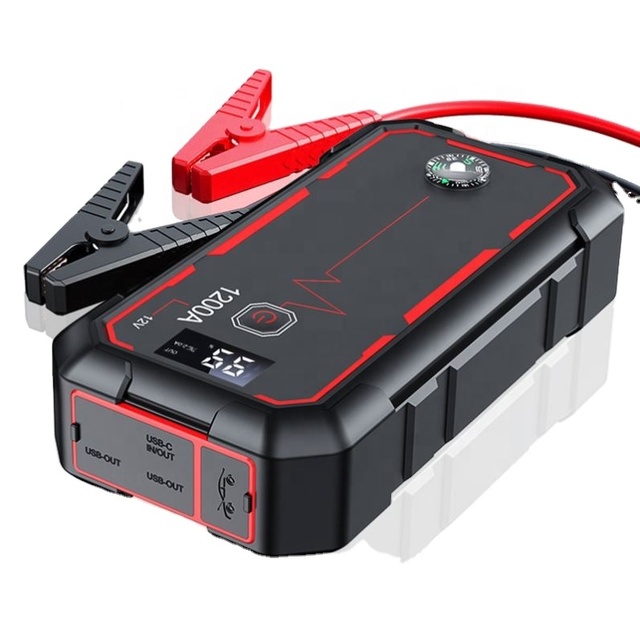 12v Car Jump StarterBattery 8000mAh ~16000mAh Current 1600A With USB Output Charging Portable Car Emergency Jump Starter