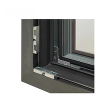 Ventana abatible con marco de aluminio y vidrio inteligente que se puede conectar a su sistema de hogar inteligente