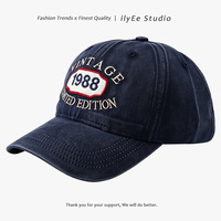Topi Baseball 6-Panel Gaya Korea Sporty Unisex - 100% Katun, Ukuran Dapat Disesuaikan, Bordir Mesin Antik, Cocok untuk Semua Musim