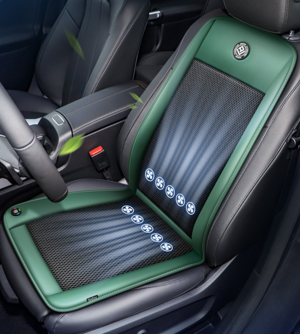 Автомобильный коврик, Автомобильная подушка с охлаждением, чехол на сиденье, 12 В, воздушный вентилятор, Воздухопроницаемый чехол для автомобильных сидений