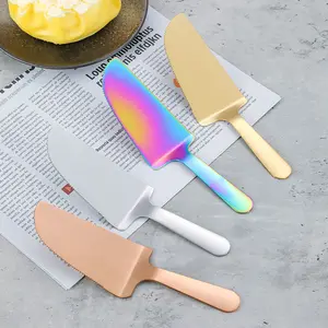 Stainless Steel Baking Utensils Cake Pizza Shovel Golden Cake Dessert Cutter Knife