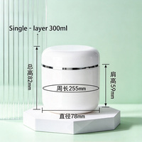 Emballage cosmétique, crème pour le visage, crème de soin de la peau, pot en plastique, pot pour crème pour les yeux