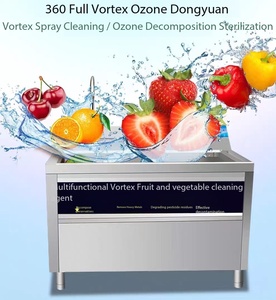 Lavadora Comercial de Frutas y Verduras con Tecnología Vortex, Desinfección con Ozono, Acero Inoxidable 304SS, para Restaurantes y Marisquerías - Product Image 3