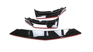 Nouveau Kit de Lame de Spoiler Avant Welta Blade RS Noir pour Accessoires Auto, Compatible avec la 4ème Génération, Fixation par Vis, en Plastique ABS+PP - Product Image 2