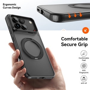 Étui de téléphone portable transparent mat en TPU PC antichoc avec support d'anneau, <span class=keywords><strong>coque</strong></span> arrière <span class=keywords><strong>pour</strong></span> <span class=keywords><strong>Honor</strong></span> Win Phone Cover Cases - Product Image 4