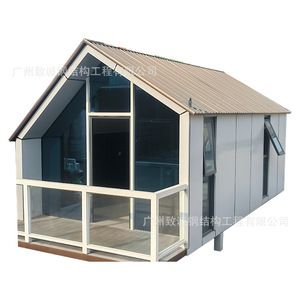 Casa Prefabricada de Estructura de Acero Zhicheng, Villa Moderna con Estructura de Acero Ligero, Personalizable, Venta al Por Mayor de Fábrica - Product Image 1