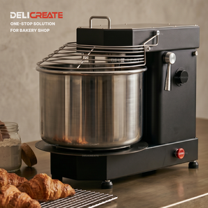 DELICREATE DLC-20HDM Mezcladora Espiral de Cabeza Inclinable 15L 20L 30L, para <span class=keywords><strong>Pizza</strong></span> de 3Kg 8Kg, con Tazón Desmontable de Acero Inoxidable 304 y Motor DC, para Panadería - Product Image 1