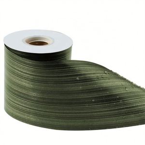 ริบบิ้นผ้าซาตินสีทึบยาว50หลาสำหรับตกแต่งงานแต่งงานช่อดอกไม้กันน้ำสีเขียวลายใบไม้หลากสีม้วนพลาสติกแบบ DIY - Product Image 2