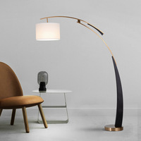 Lampe sur pied moderne LED noire Arc Nordique 2026 pour salon, chambre à coucher, bureau, décoration, éclairage, 80 interrupteurs, contrôle 30000 lampes