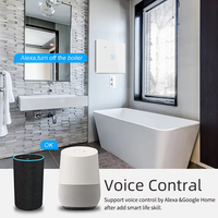 MVAVA Usine 40A Tuya Télécommande Minuterie Vocale Alexa EU WiFi Chaudière Climatisation Chauffe-Eau Tactile Mur Interrupteur Intelligent
