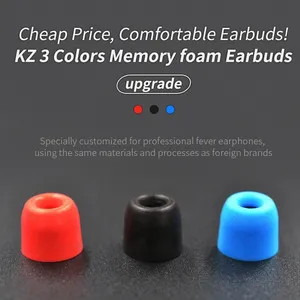 Embouts d'écouteurs KZ, 3 paires, isolation phonique, embouts en <span class=keywords><strong>mousse</strong></span> à mémoire de forme confortables, pour écouteurs intra-auriculaires originaux - Product Image 5