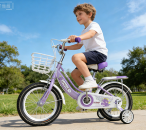 OEM 12 14 <span class=keywords><strong>16</strong></span> 18 <span class=keywords><strong>pouces</strong></span> pour enfants de 5 à 8 ans, vélo pour enfants, filles et garçons, avec panier, roues d'apprentissage, vélo à roulettes - Product Image 4