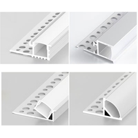 Bandes lumineuses d'extrusion diffuse anodisées 1M 2M 3M, profil en aluminium LED, canal lumineux