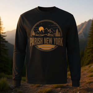 T-shirt a maniche lunghe con stampa souvenir di Parish New York Mountain Hiking - Product Image 3